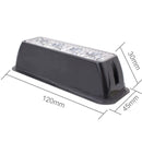 12W 720LM 440-480nm 4-LED Blue Light Wired Car Flashing Warning Signal Lamp, DC12-24V, Wire Length: 95cm