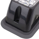 12W 720LM 440-480nm 4-LED Blue Light Wired Car Flashing Warning Signal Lamp, DC12-24V, Wire Length: 95cm