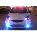 12W 720LM 440-480nm 4-LED Blue Light Wired Car Flashing Warning Signal Lamp, DC12-24V, Wire Length: 95cm