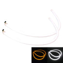 2 PCS 6W 360LM 6500K 597-577nm White + Yellow Wired LED Tube Daytime Running Light DRL Steering Lamp, DC12V, Lamp Length:60cm