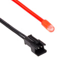 EL Cold Red Light Waterproof Round Flexible Car Strip Light with Driver for Car Decoration, Length: 2m(Red)