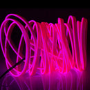 EL Cold Pink Light Waterproof Flat Flexible Car Strip Light with Driver for Car Decoration, Length: 5m(Pink)