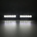 2 PCS 6 inch 6 LED 2 x 18W Car Flash Warning Light Red + Blue Change White Waterproof Emergency Light, DC 12V