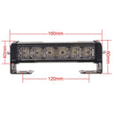2 PCS 6 inch 6 LED 2 x 18W Car Flash Warning Light Red + Blue Change White Waterproof Emergency Light, DC 12V