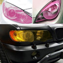 Protective Decoration Flash Point Car Light Membrane /Lamp Sticker, Size: 195cm x 30cm(Pink)