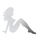 Beautiful Girl Diamond Metal Chrome Badges(Silver)