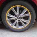 15 inch Wheel Hub Reflective Sticker for Luxury Car(Yellow)