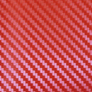 Car Decorative 3D Carbon Fiber PVC Sticker, Size: 127cm x 50cm(Red)