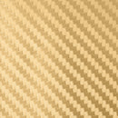 Car Decorative 3D Carbon Fiber PVC Sticker, Size: 127cm x 50cm(Yellow)