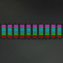 5 Colors Car Music Rhythm Lamp Car Sticker Equalizer with Car Charger, Size: 70cm x 16cm