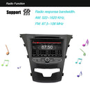 Rungrace 7.0 Android 4.2 Multi-Touch Capacitive Screen In-Dash Car DVD Player for Ssangyong Korando with WiFi / GPS / RDS / IPOD / Bluetooth / DVB-T