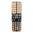 2 PCS T10 4.8W 720LM Pink Light 24 SMD 4014 LED Error-Free Canbus Car Clearance Lights Lamp, DC 12V