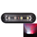 12W 720LM 4-LED White + Red Light 18 Flash Patterns Car Strobe Emergency Warning Light Lamp, DC 12V