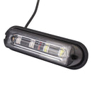 12W 720LM 4-LED White + Red Light 18 Flash Patterns Car Strobe Emergency Warning Light Lamp, DC 12V