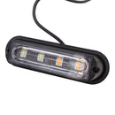 12W 720LM 4-LED White + Yellow Light 18 Flash Patterns Car Strobe Emergency Warning Light Lamp, DC 12V