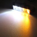 12W 720LM 4-LED White + Yellow Light 18 Flash Patterns Car Strobe Emergency Warning Light Lamp, DC 12V