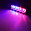 12W 720LM 4-LED Red + Blue Light 18 Flash Patterns Car Strobe Emergency Warning Light Lamp, DC 12V