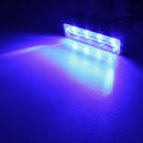 12W 720LM 4-LED Blue Light 18 Flash Patterns Car Strobe Emergency Warning Light Lamp, DC 12V