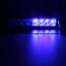 8W 800LM 8-LED Red + Blue Light 3-Modes Adjustable Angle Car Strobe Flash Dash Emergency Light Warning Lamp with Suckers, DC 12V