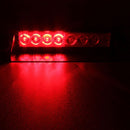 8W 800LM 8-LED Red + Blue Light 3-Modes Adjustable Angle Car Strobe Flash Dash Emergency Light Warning Lamp with Suckers, DC 12V