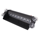 8W 800LM 8-LED Red + Blue Light 3-Modes Adjustable Angle Car Strobe Flash Dash Emergency Light Warning Lamp with Suckers, DC 12V