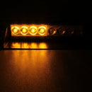 8W 800LM 8-LED Yellow Light 3-Modes Adjustable Angle Car Strobe Flash Dash Emergency Light Warning Lamp with Suckers, DC 12V