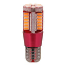 2 PCS T10 5W 285LM Pink Light 57 SMD 4014 LED Error-Free Canbus Car Clearance Lights Lamp, DC 12V