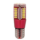 2 PCS T10 5W 285LM White Light 57 SMD 4014 LED Error-Free Canbus Car Clearance Lights Lamp, DC 12V