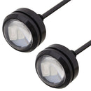2 PCS 22.5mm 1.5W 150LM Green Light 3 LED SMD 5630 Spotlight Eagle Eye Light Daytime Running Light for Vehicles