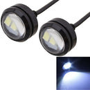 2 PCS 22.5mm 1.5W 150LM White Light 3 LED SMD 5630 Spotlight Eagle Eye Light Daytime Running Light for Vehicles