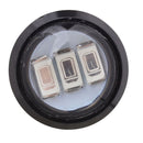 2 PCS 22.5mm 1.5W 150LM Yellow Light 3 LED SMD 5630 Spotlight Eagle Eye Light Daytime Running Light for Vehicles