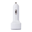 4 in 1 5V 3.1A Dual Ports Car Charger with Voltage, Temperature and Current Display(White)