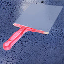 Car Window Plastic Nonslip Handle Glass Wiper / Window Cleaning Tool, Size: 15.8 x 14.8cm(Pink)