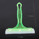 Car Window Plastic Nonslip Handle Glass Wiper / Window Cleaning Tool, Size: 15.8 x 14.8cm(Green)