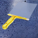 Car Window Plastic Nonslip Handle Glass Wiper / Window Cleaning Tool, Size: 15.8 x 14.8cm(Yellow)