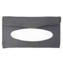 Elegant PU Leather Car Sun Visor Tissue Paper Holder Dispenser Box