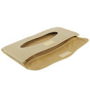 Elegant PU Leather Car Sun Visor Tissue Paper Holder Dispenser Box(Beige)