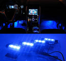 TY-780 4 x 3 LED Bulbs 12V Blue Light Decoration Foot Light