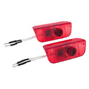 Car Door LED Laser Welcome Decorative Light for VW, LED Laser VW Logo (Pair)(Red)