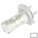 H7 60W White 12 CREE LED Fog Light for Vehicles, DC 12-30V