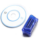 Super Mini ELM327 Bluetooth OBDII V2.1 Car Diagnostic Interface Tool, Support OBDII-ISO 9141-2, ISO 14230-4(KWP2000), CAN ISO-15765-4(Blue)