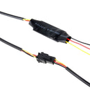 2 PCS 12V Car Daytime Running Lights Soft Article Lamp, Blue + Yellow Light, Length: 60cm
