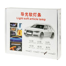 2 PCS 12V Car Daytime Running Lights Soft Article Lamp, Blue + Yellow Light, Length: 60cm