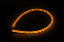 2 PCS 12V Car Daytime Running Lights Soft Article Lamp, White + Yellow Light, Length: 60cm