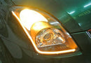 2 PCS 12V Car Daytime Running Lights Soft Article Lamp, Red + Yellow Light, Length: 60cm
