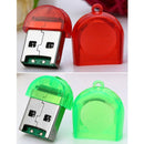 30 PCS Firefly Shape USB 2.0 TF Card Reader, Random Color Delivery(Baby Blue)