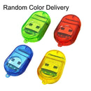 30 PCS Firefly Shape USB 2.0 TF Card Reader, Random Color Delivery(Baby Blue)