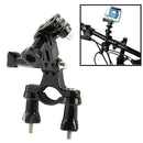 Bike Bicycle Camera Handlebar Bar Mount Holder with 3 Way Pivot Arm for GoPro HERO10 Black / HERO9 Black / HERO8 Black /7 /6 /5 /5 Session /4 Session /4 /3+ /3 /2 /1, DJI Osmo Action, Xiaoyi and Other Action Cameras(Black)