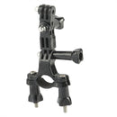 Bike Bicycle Camera Handlebar Bar Mount Holder with 3 Way Pivot Arm for GoPro HERO10 Black / HERO9 Black / HERO8 Black /7 /6 /5 /5 Session /4 Session /4 /3+ /3 /2 /1, DJI Osmo Action, Xiaoyi and Other Action Cameras(Black)