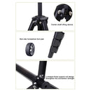 YUNTENG VCT-681 138cm SLR / Micro-SLR / Digital Cameras Tripod Stand, 4-Section Folding Aluminum Legs, Suitable for Canon / Nikon / Panasonic / Pentax / Casio / Sony / Fuji (Load Capacity: 3kg)